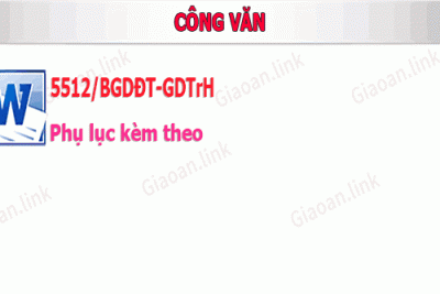 CV 5512 Xây Dựng & Tổ Chức Thực Hiện Kế Hoạch Nhà Trường